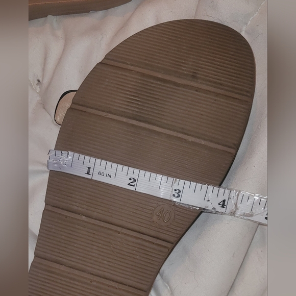 Women's Black Sandals with Buckled Top Sz.40 - Picture 5 of 5